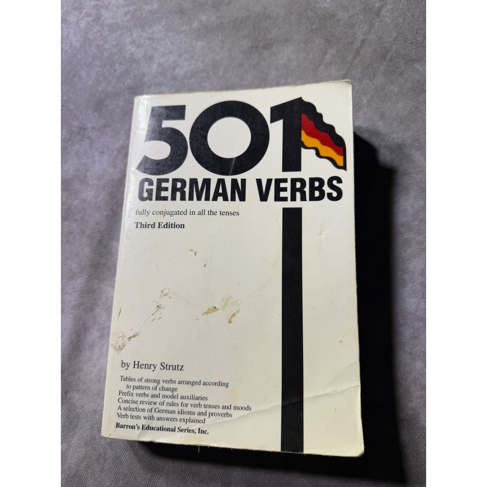 Barron's 501 German Verbs Third Edition Henry Strutz Language Learning Paperback